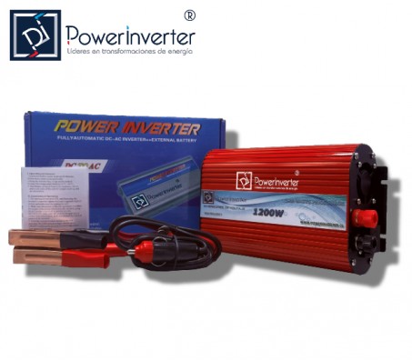 INVERSOR DE VOLTAJE 24VDC/220VAC 1200W SINUSOIDAL MODIFICADA